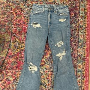 American Eagle Super High Rise Flare Size 6